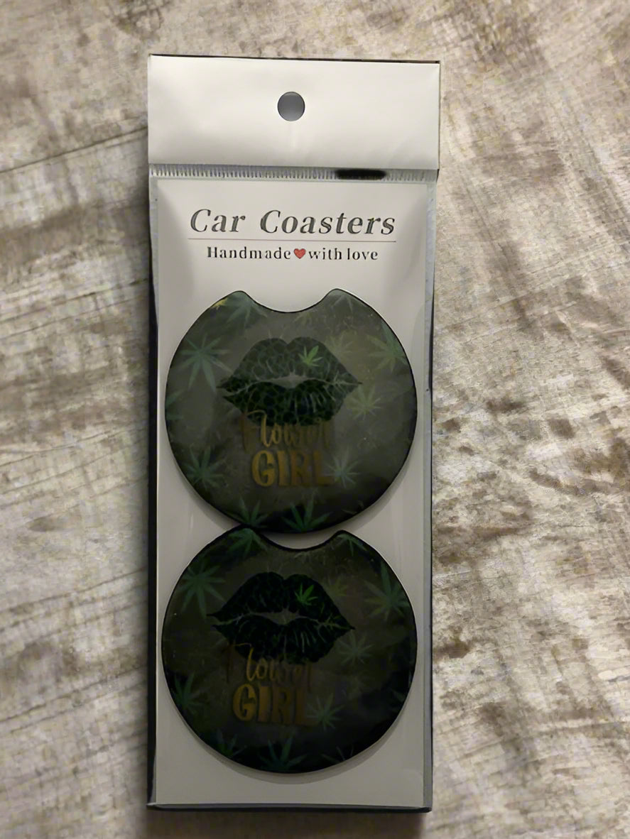 Flower Girl Car Coaster