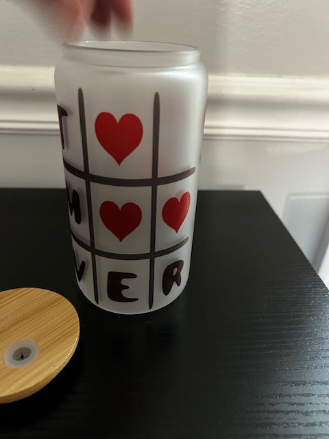 Best Mom Ever 16 oz Glass Can