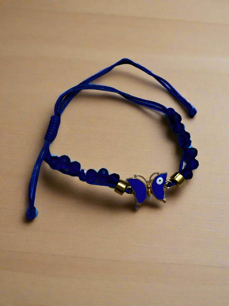 Navy Blue Evil Eye Bracelet