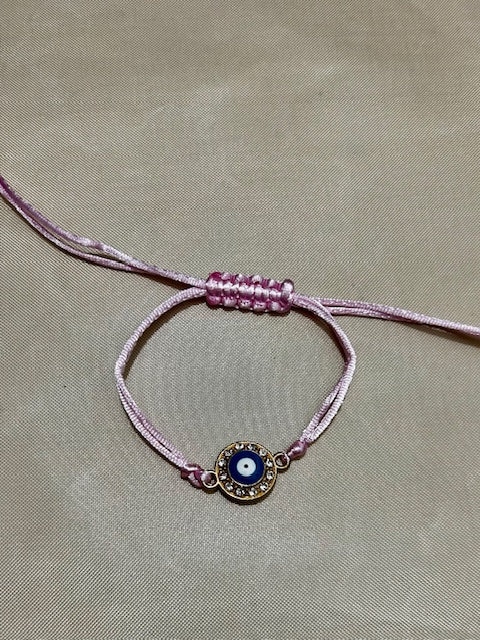 Pink Evil Eye Bracelet