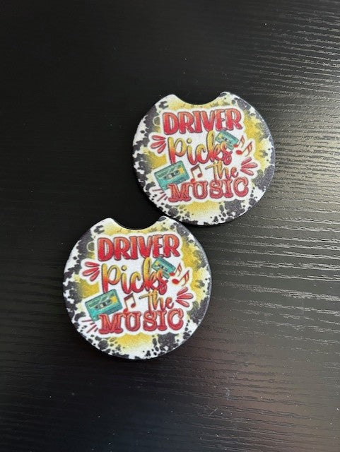 Driver Picks Music Car Coaster